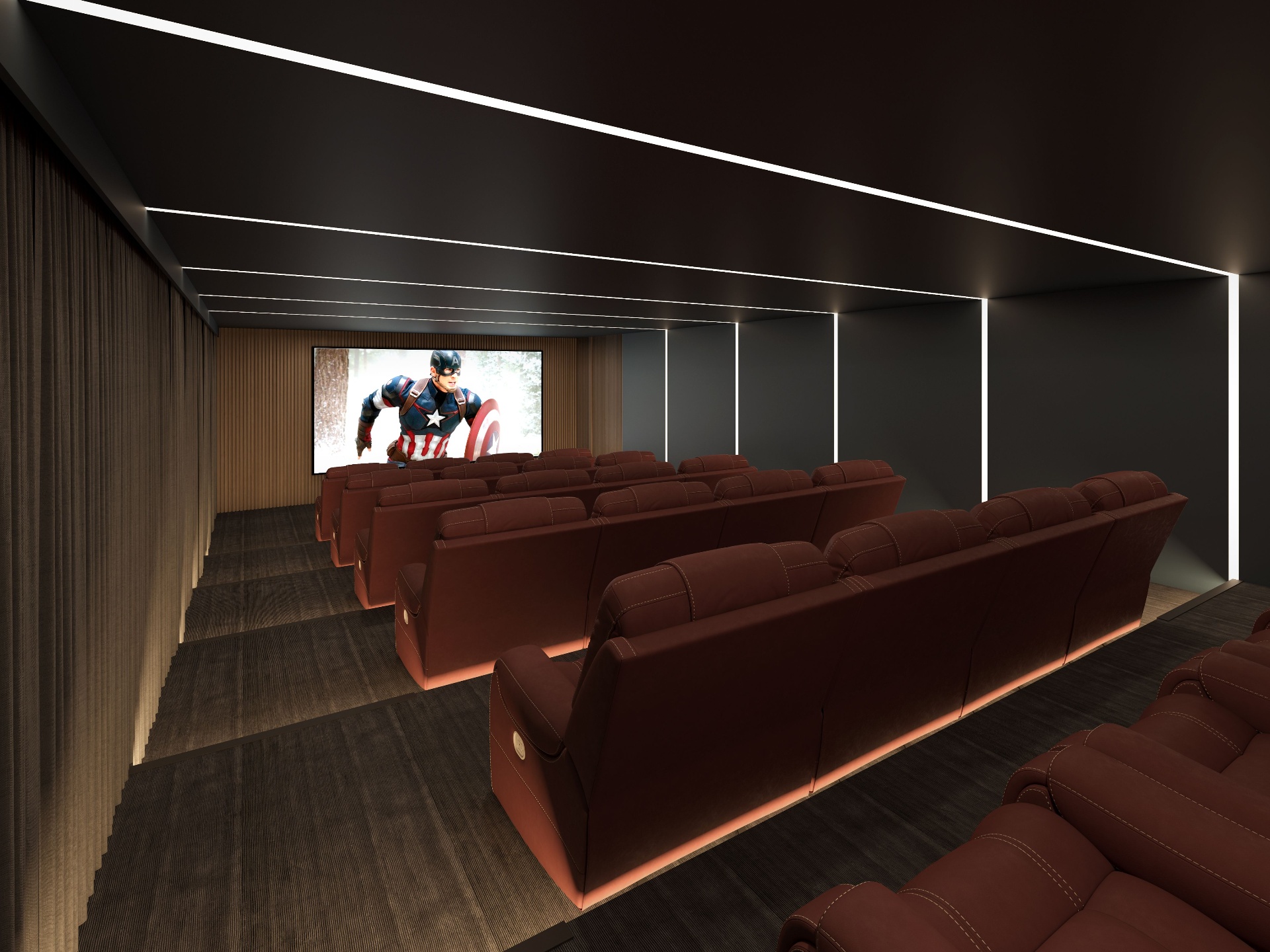 Rameshwar City home theatre — artist's impression