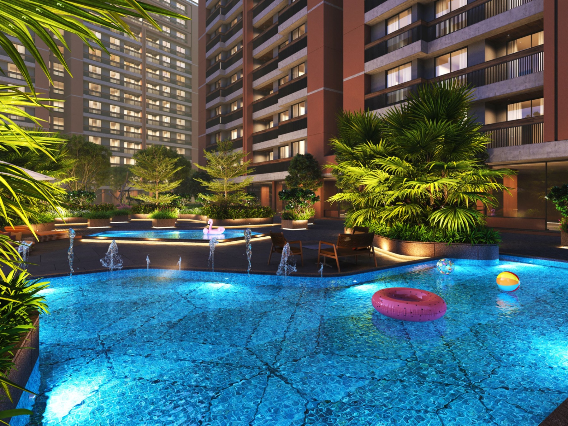 Rameshwar City swimming pool — artist's impression