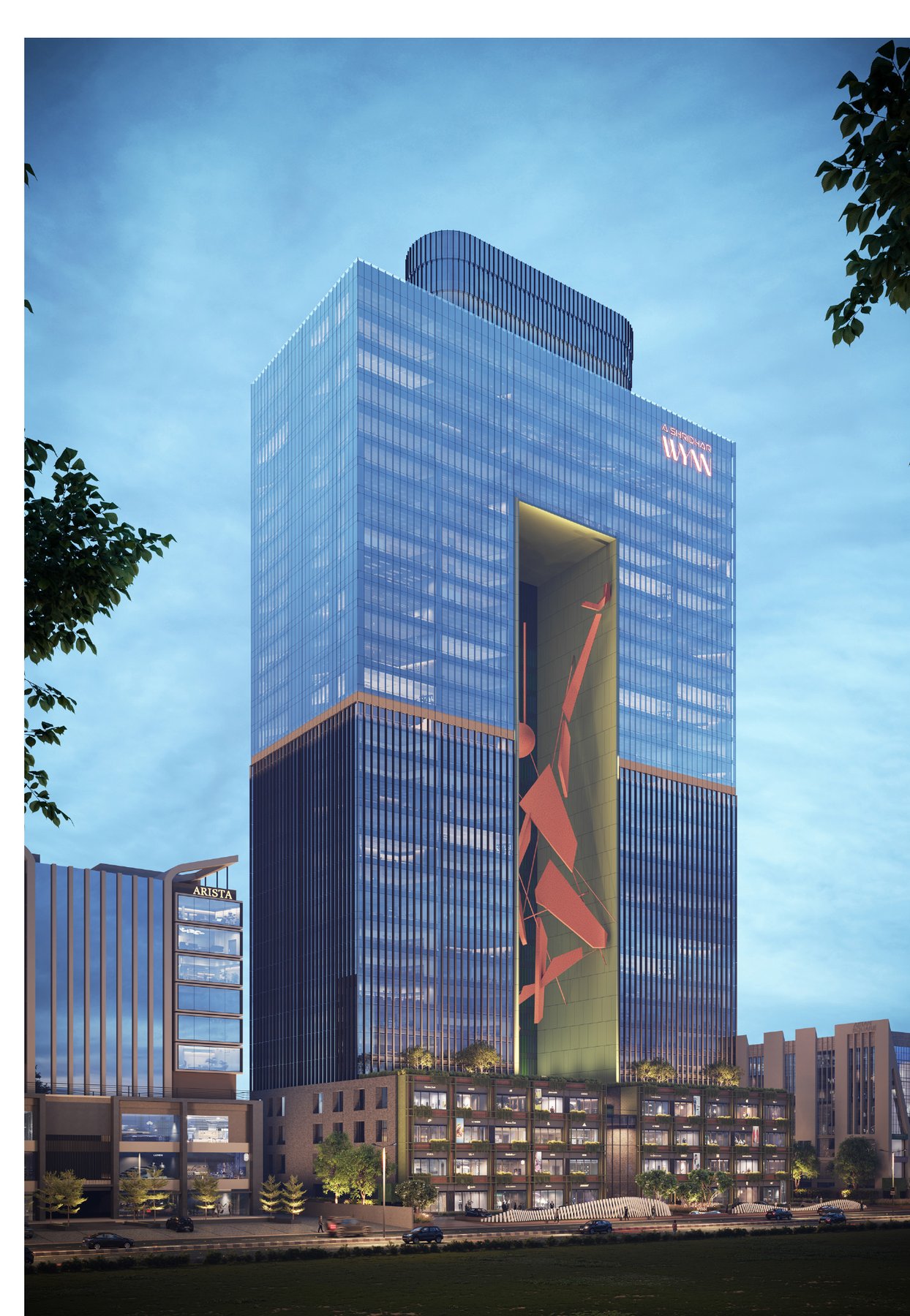 A. Shridhar WYNN tower elevation — artist's impression